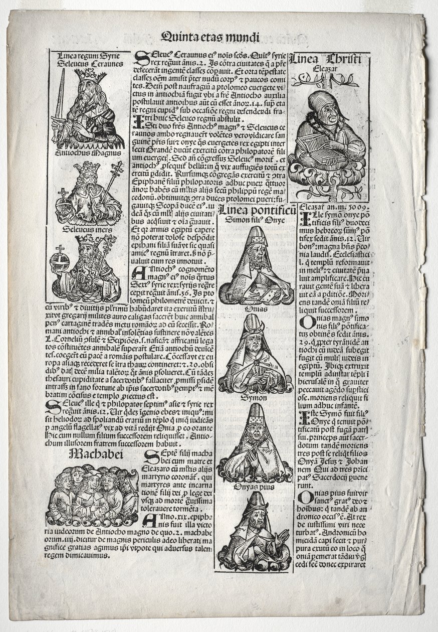 Soykütüğü Sayfası; Hartmann Schedel tarafından Nuremberg Chronicle
