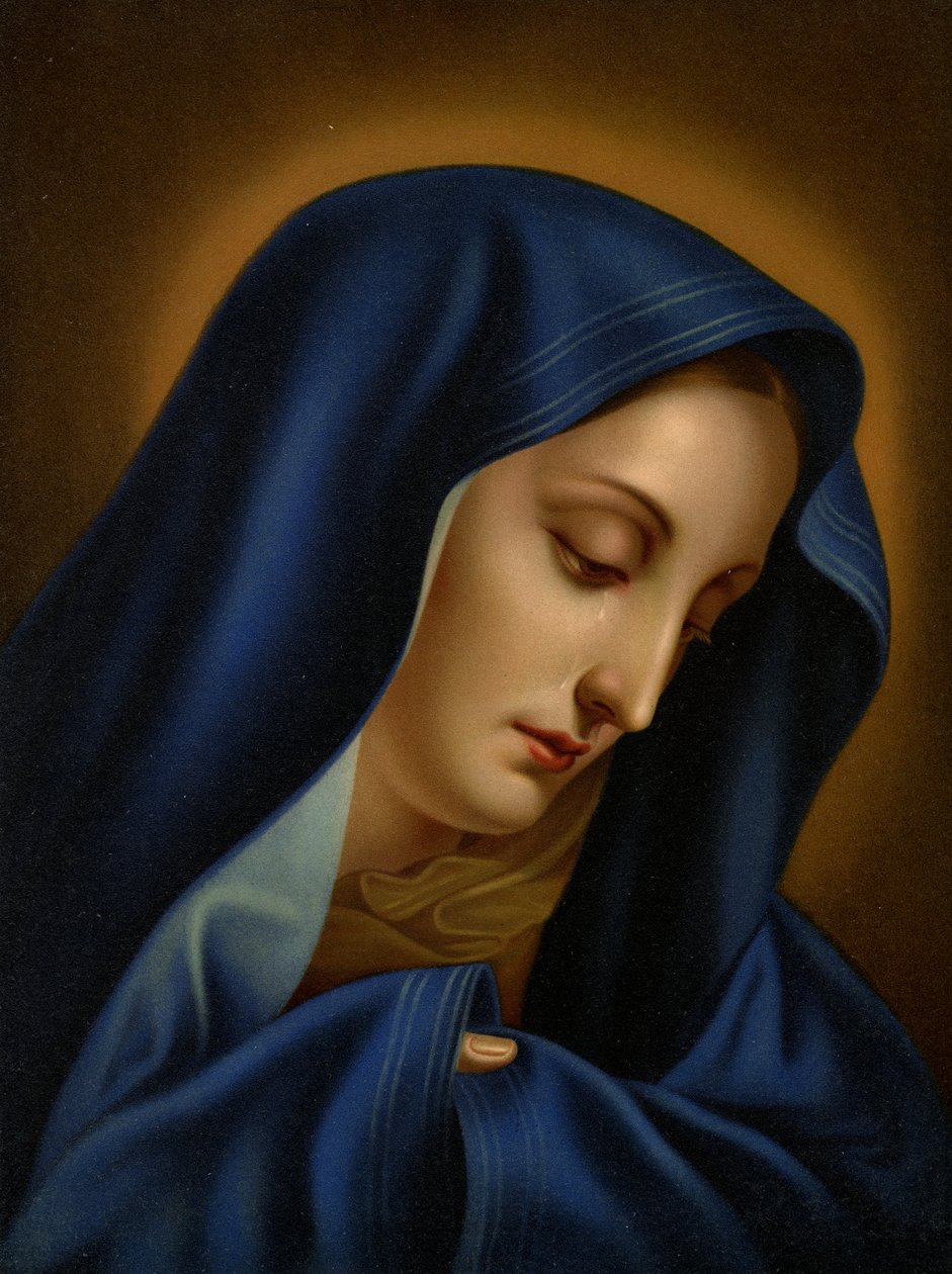 anne dolorosa by after Carlo Dolci