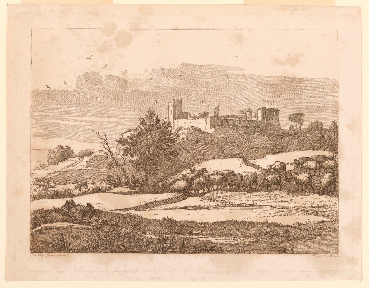 Kale ile Manzara by after Claude Lorrain