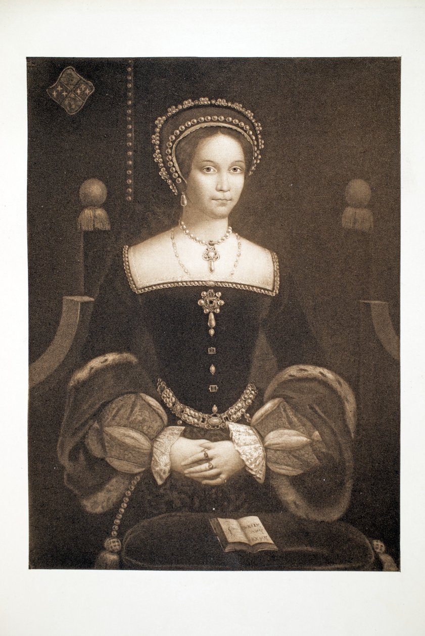Prenses Mary, daha sonra Kraliçe Mary I, c.1537, pub. 1902 (kollotip) by after English School