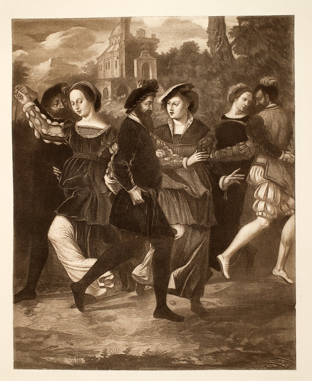 Dans Eden Resim, c.1532, yayın. 1902 (kollotip) by after English School