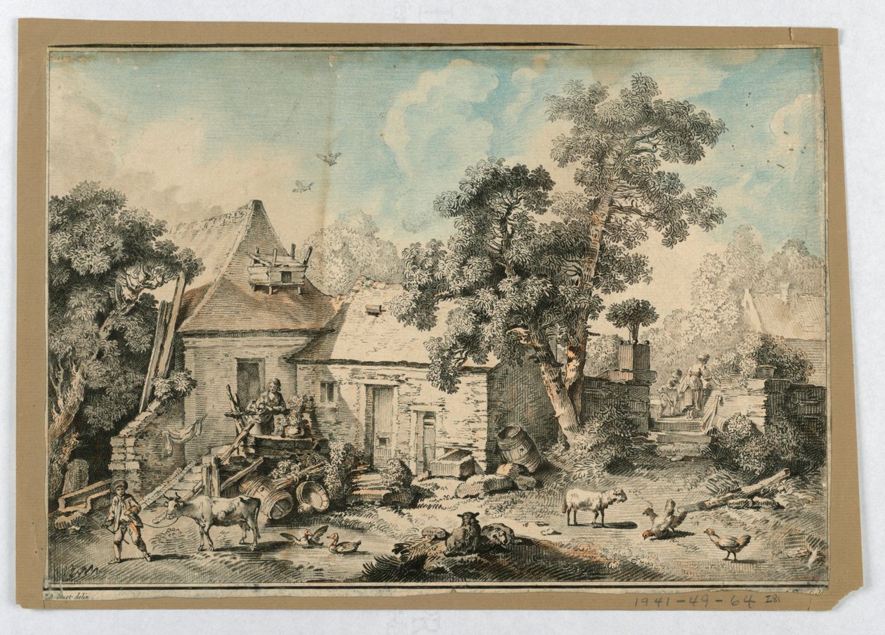 Oturan Çoban by after Francois Boucher