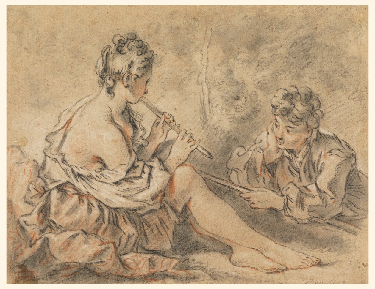 Bir Çobana Çoban Pilavı by after Francois Boucher