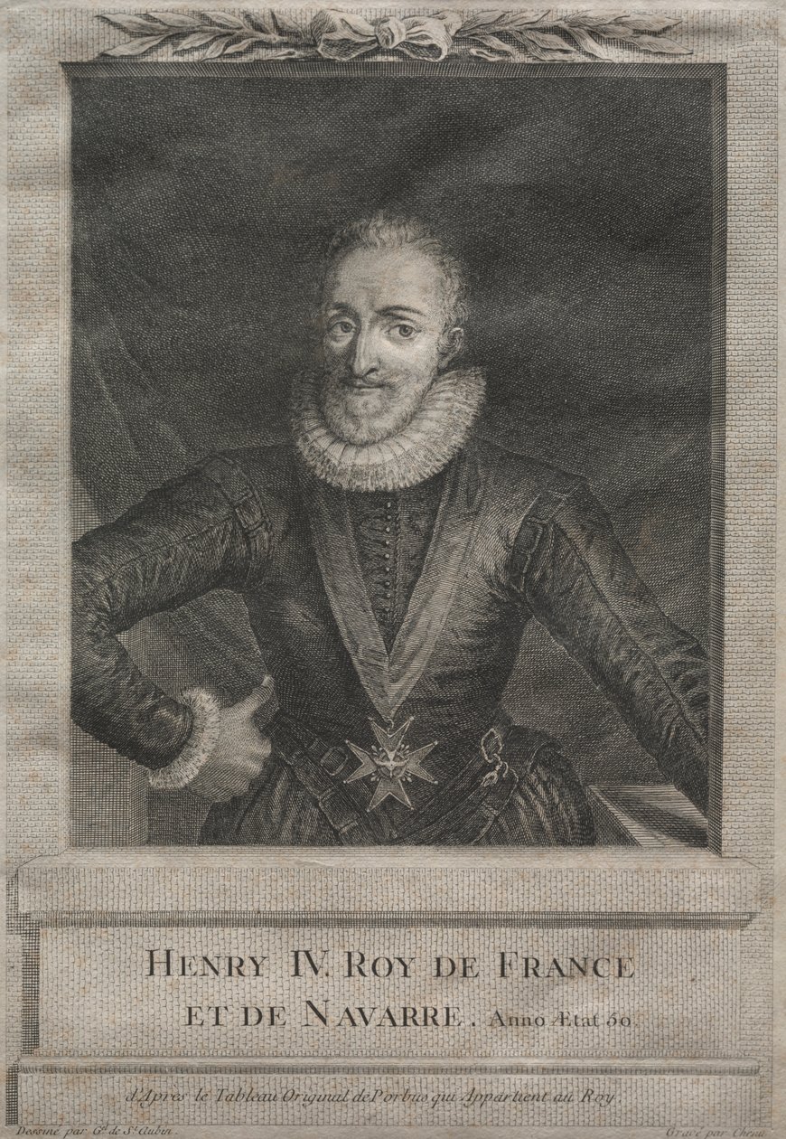 Henry IV, Fransa Kralı by after Gabriel de Saint Aubin