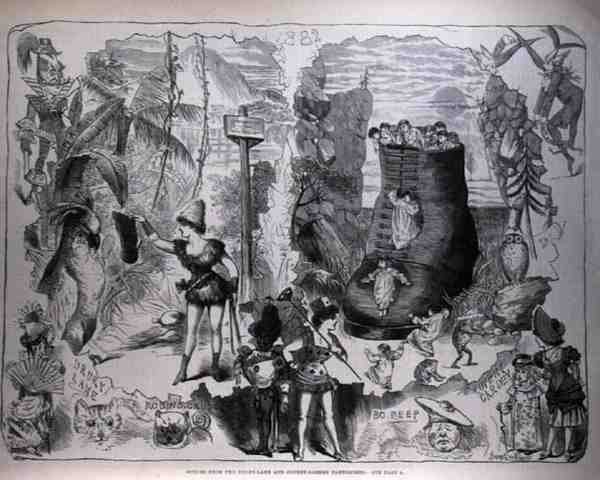 Drury Lane ve Covent Garden Pantomimlerinden sahneler, The Illustrated London News, 7 Ocak 1882 by after George Cruikshank