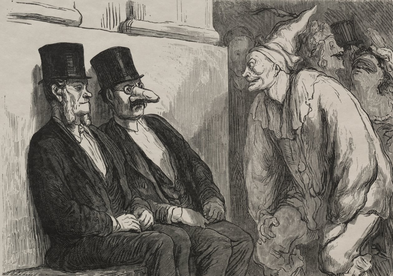 Opera balosunda: çok eğleniyorsun by after Honoré Daumier