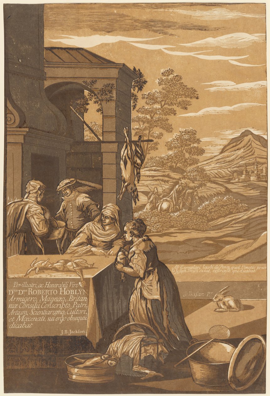 Dalışlar ve Lazarus (Sol Panel) by after Jacopo Bassano John Baptist Jackson