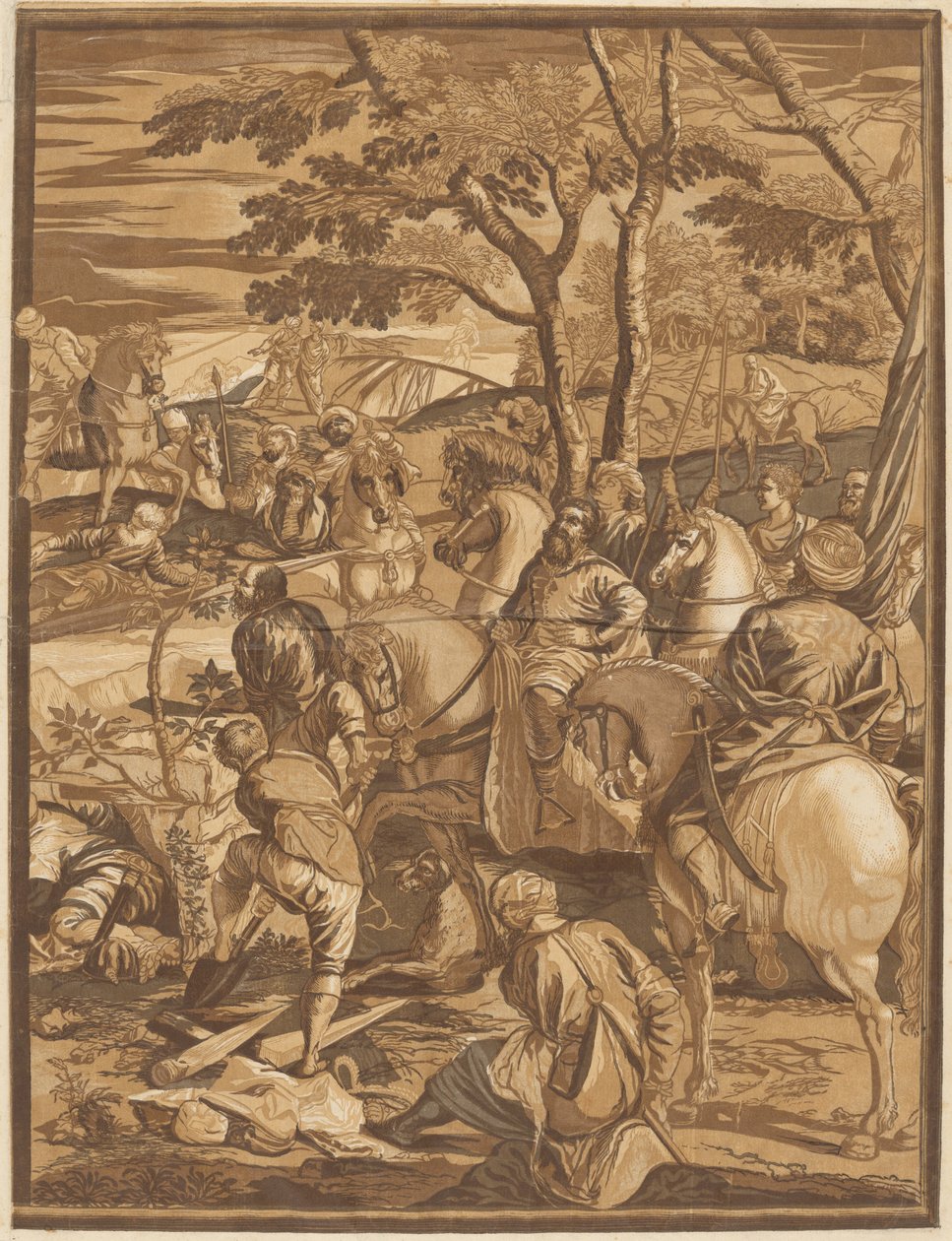 Çarmıha Gerilme (Sağ Panel) by after Jacopo Tintoretto John Baptist Jackson