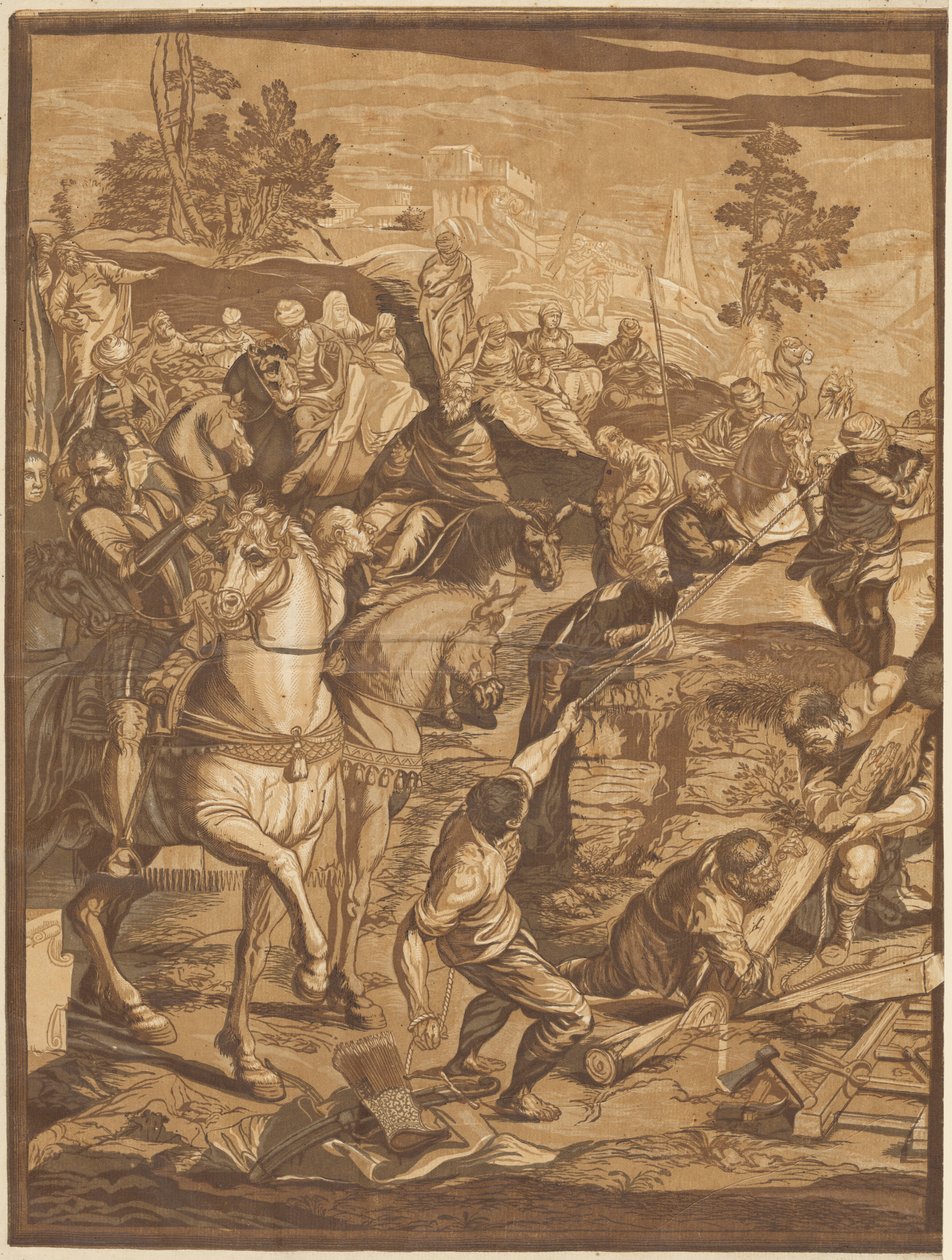 Çarmıha Gerilme (sol panel) by after Jacopo Tintoretto John Baptist Jackson