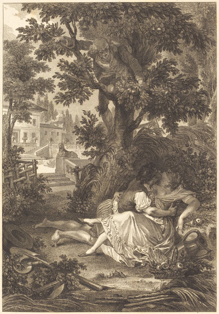 Üç dedikodunun bahsi: Armut ağacı by after Jean Baptiste Mallet