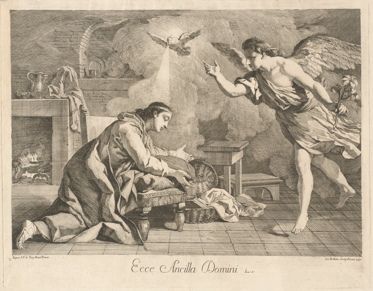 Duyuru by after Jean François de Troy Jean Baptiste Hutin