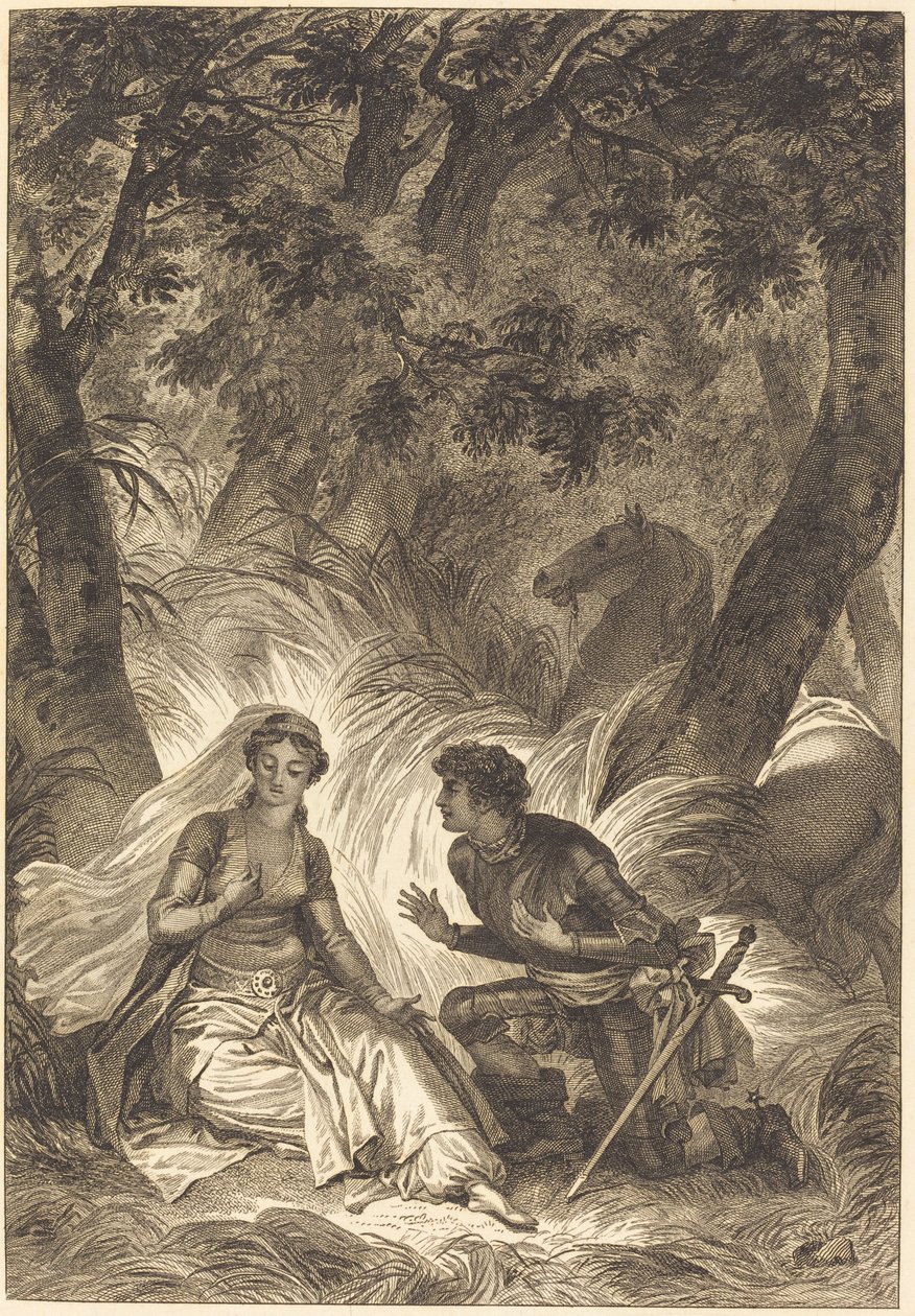 Garbe kralının gelini: Şövalye by after Jean Honoré Fragonard