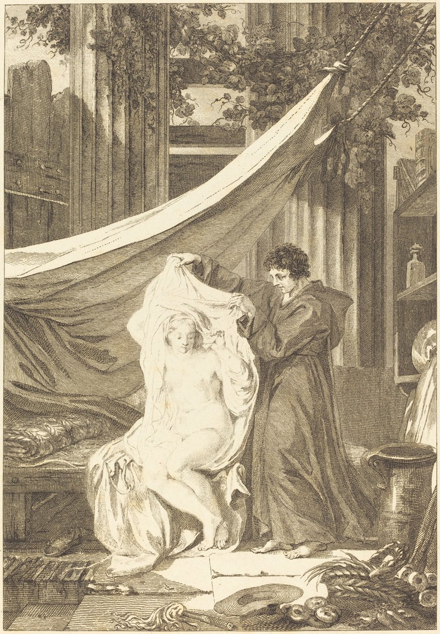 Münzevi (Cehennemdeki Şeytan) by after Jean Honoré Fragonard