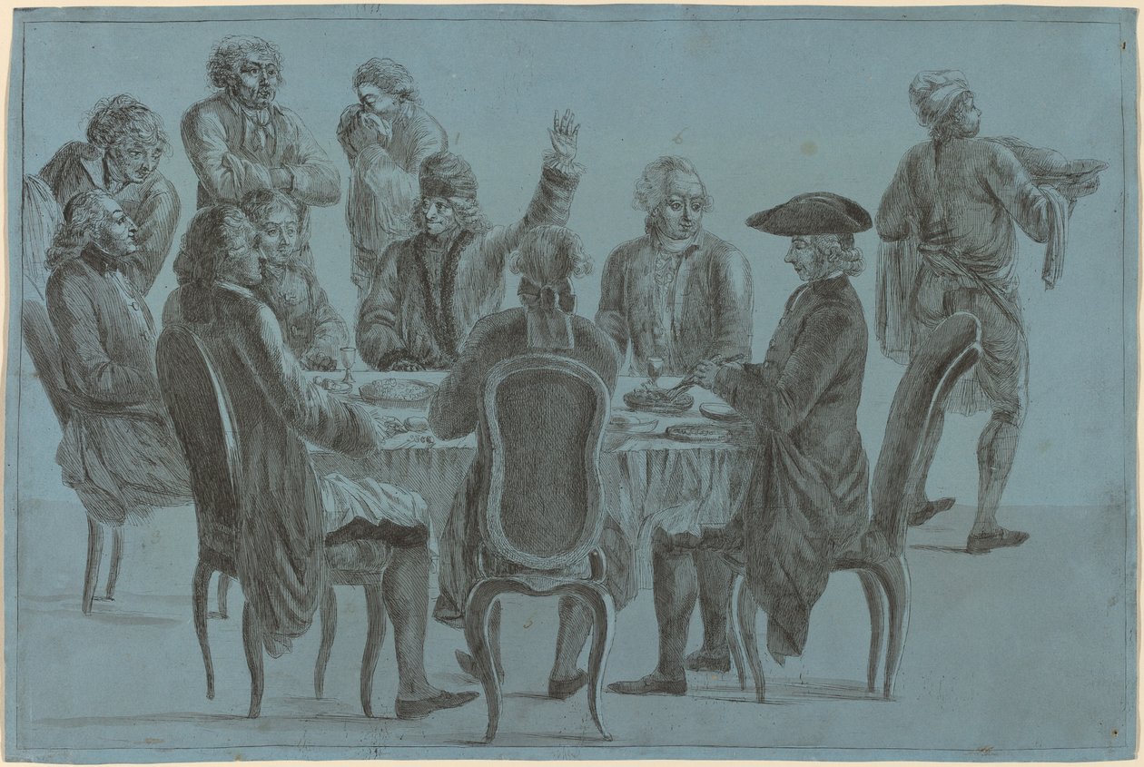 Filozofların Yemeği by after Jean Huber