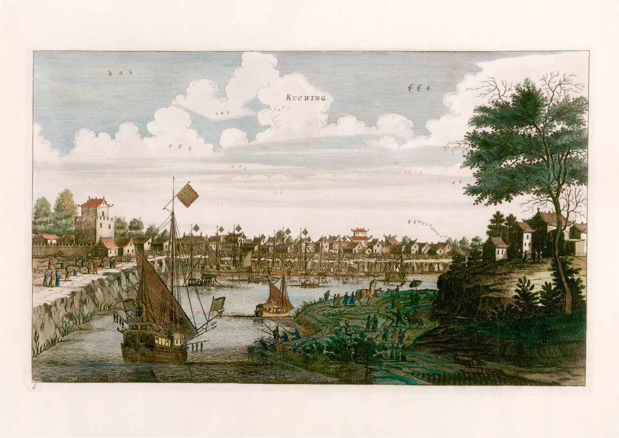 Kuching by after Johannes Nieuhof