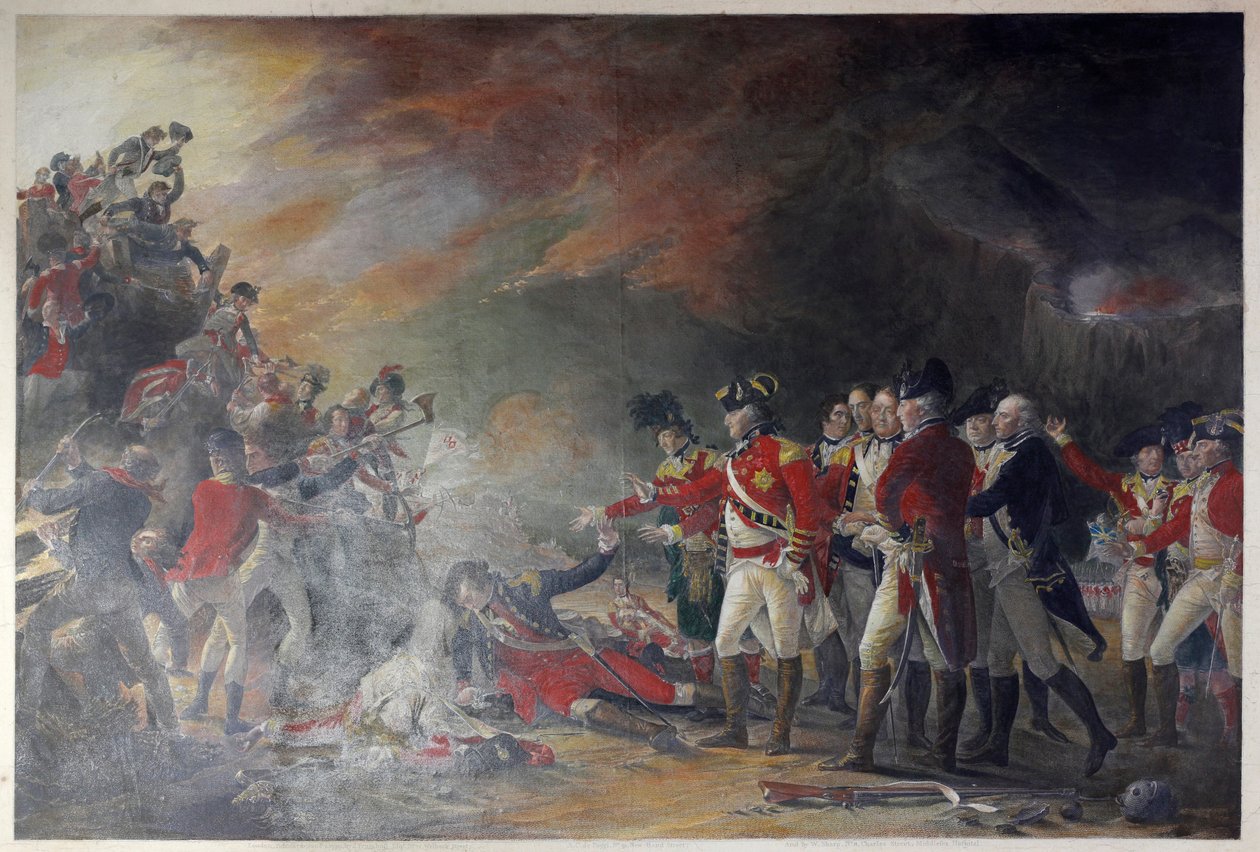 Cebelitarık Harrison tarafından 27 Kasım 1781 sabahı yapılan Sortie by after John Trumbull