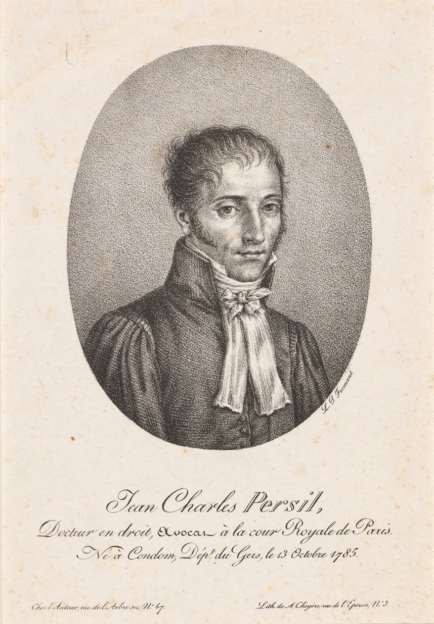 Jean-Charles Persil by after Louis Pierre Froment after Honoré Daumier