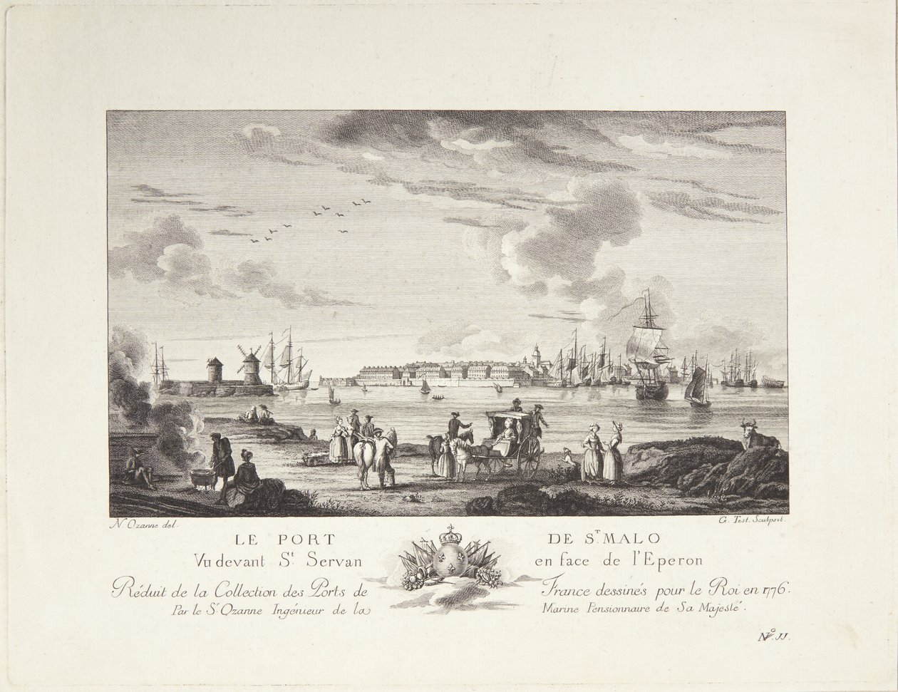 Saint Malo Limanı (Le port de St. Malo) by after Nicolas Marie Ozanne