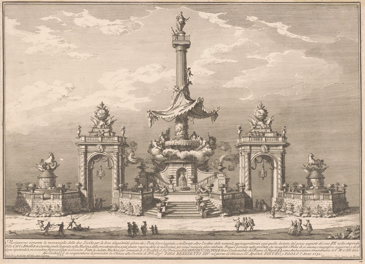 1752 Chinea için Seconda Macchina: Caserta Villa Carl
