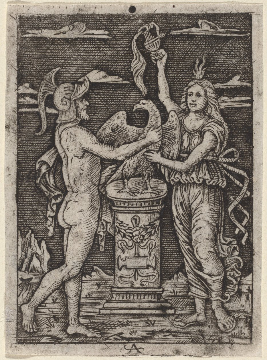 Bir kartalın kutsanması by after Peregrino da Cesena