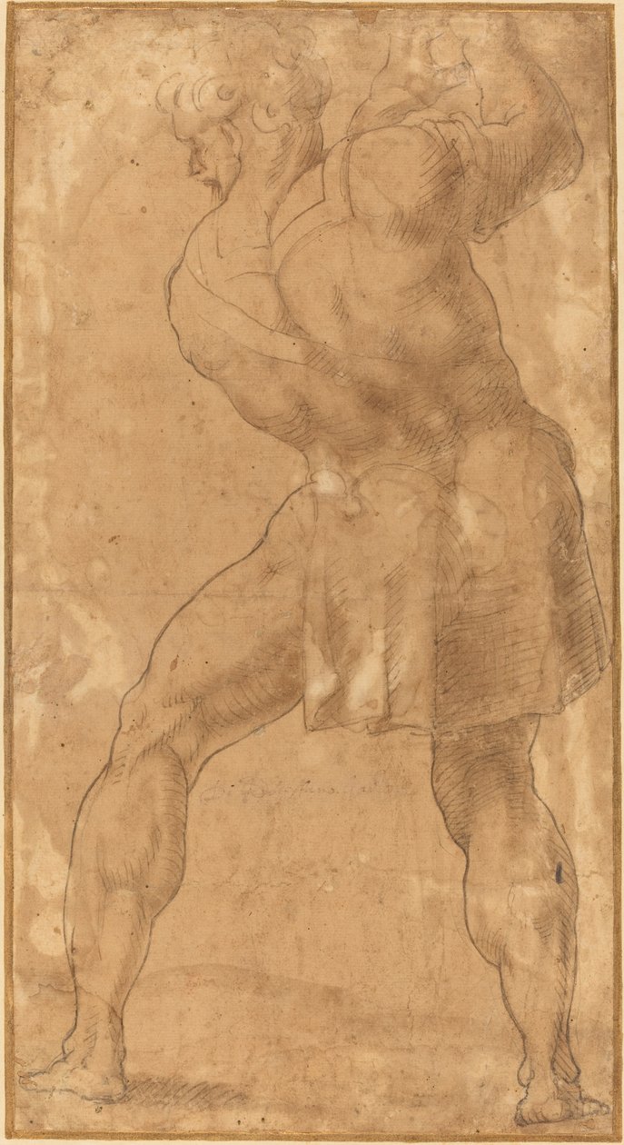 Bir Adamın Figürü by after Polidoro da Caravaggio