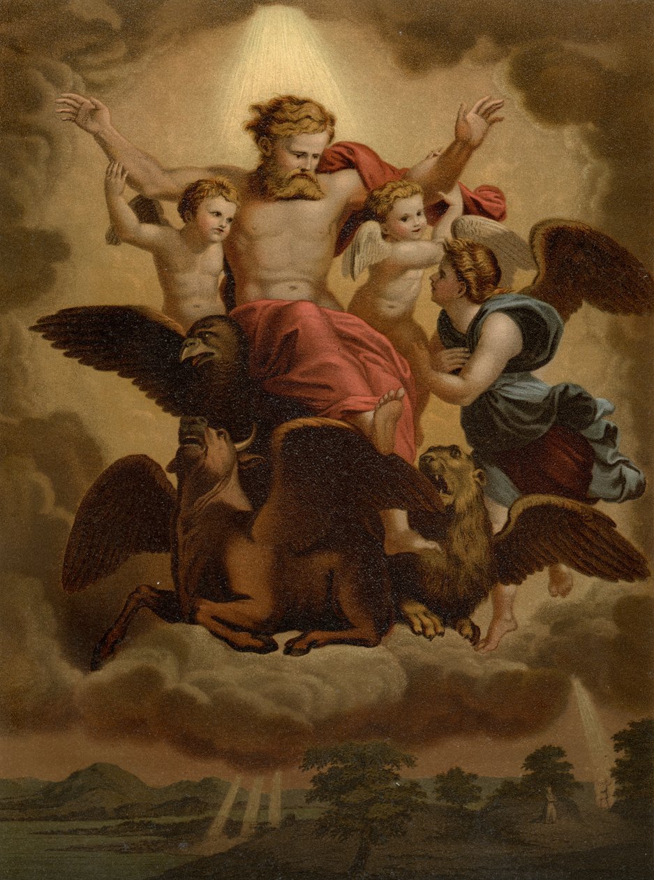 Ezekiels Vizyonu by after Raphael