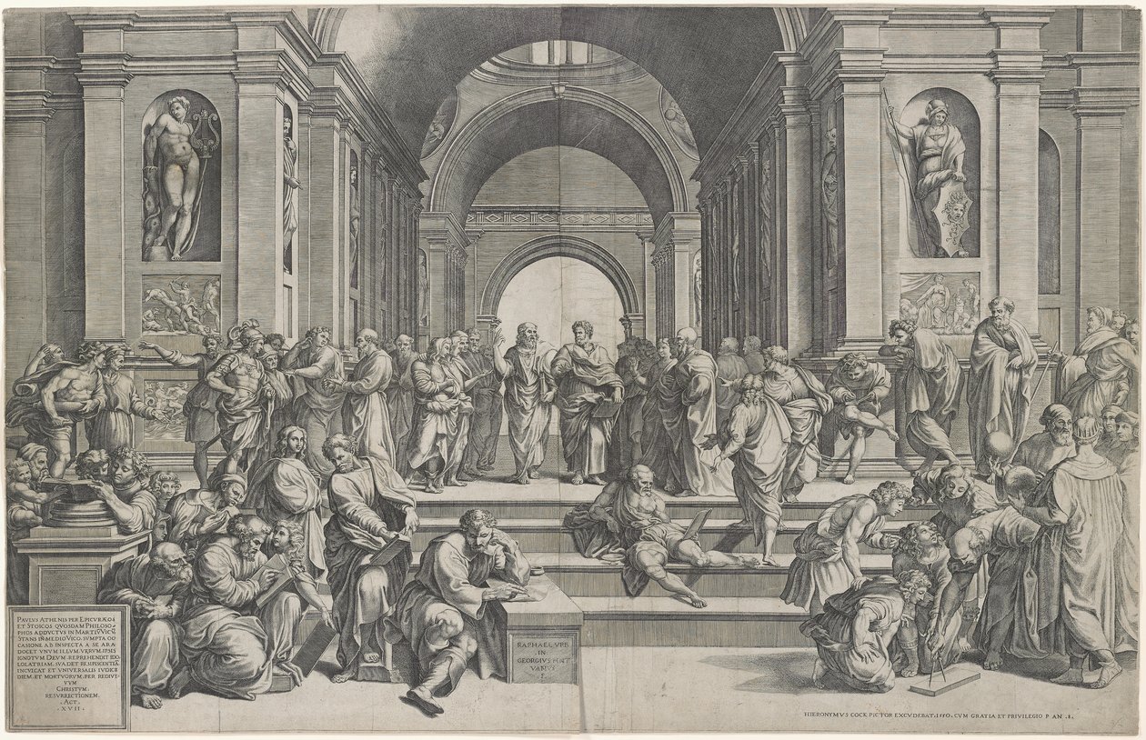Atina Okulu. bar. 1550 by after Raphael