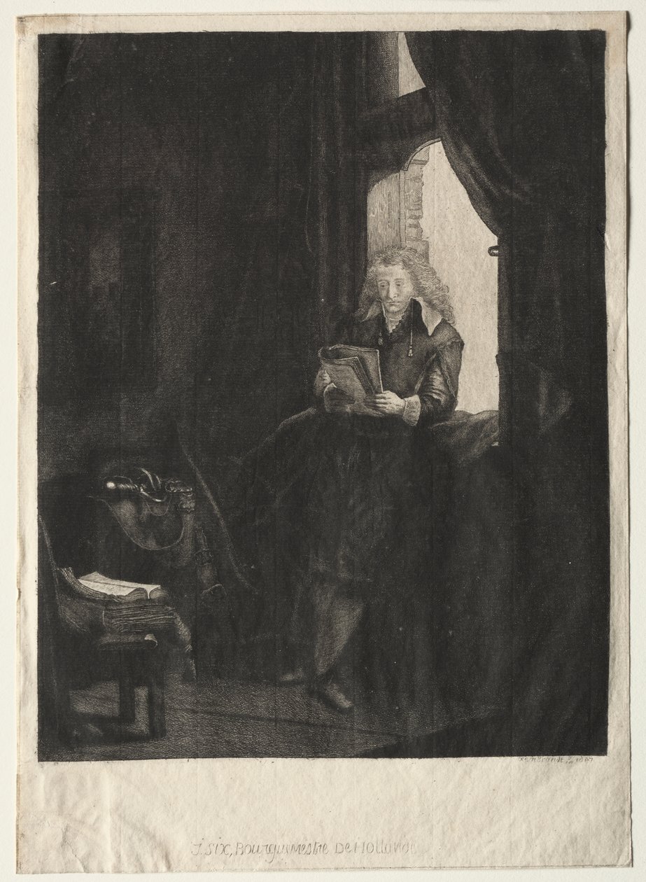 Altı Ocak Portresi by after Rembrandt van Rijn