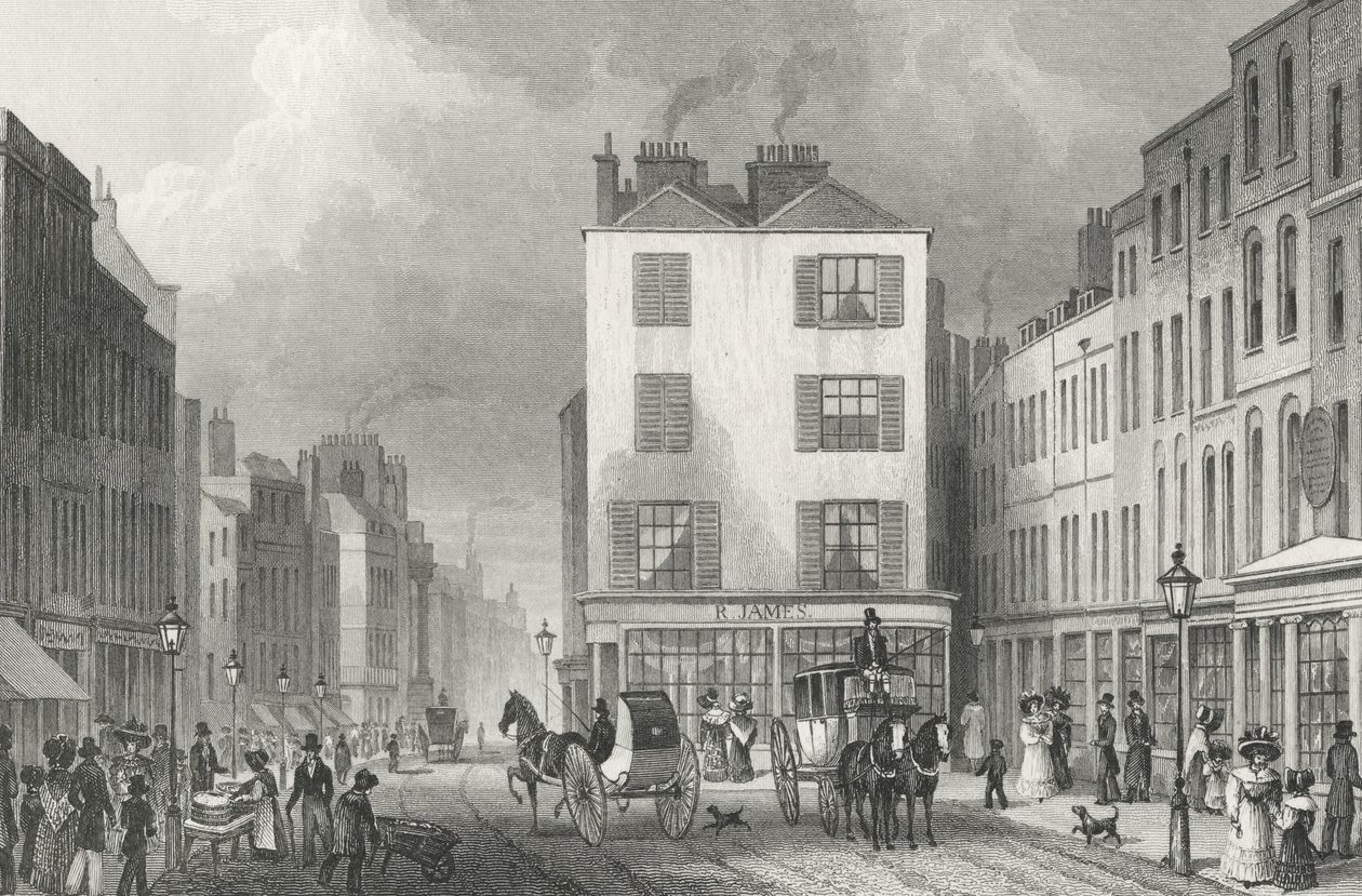 Orta Sıra Holborn, 1830 by Thomas Hosmer after Shepherd