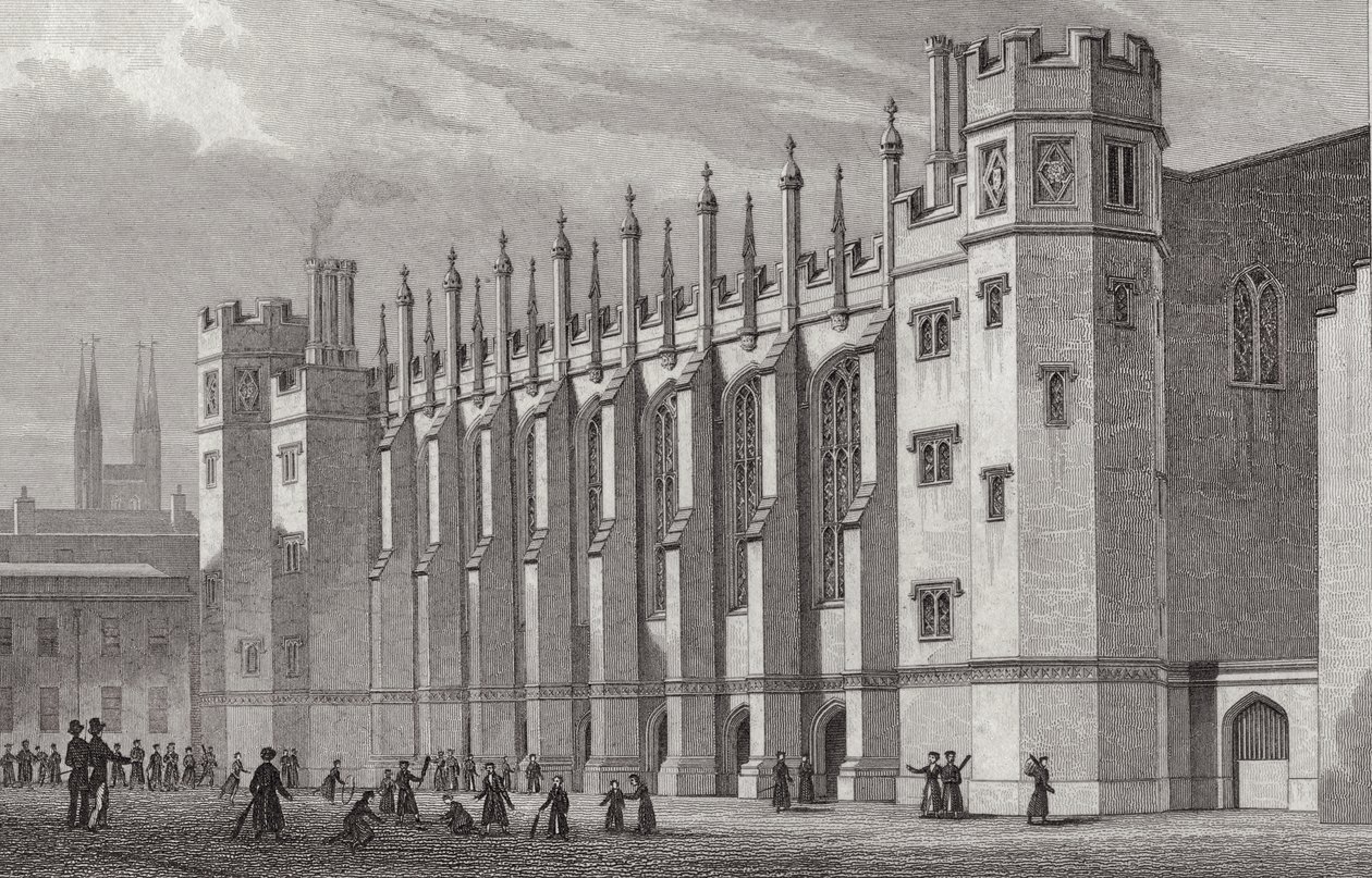 Yeni Salon, Christs Hastanesi, 1828 by Thomas Hosmer after Shepherd
