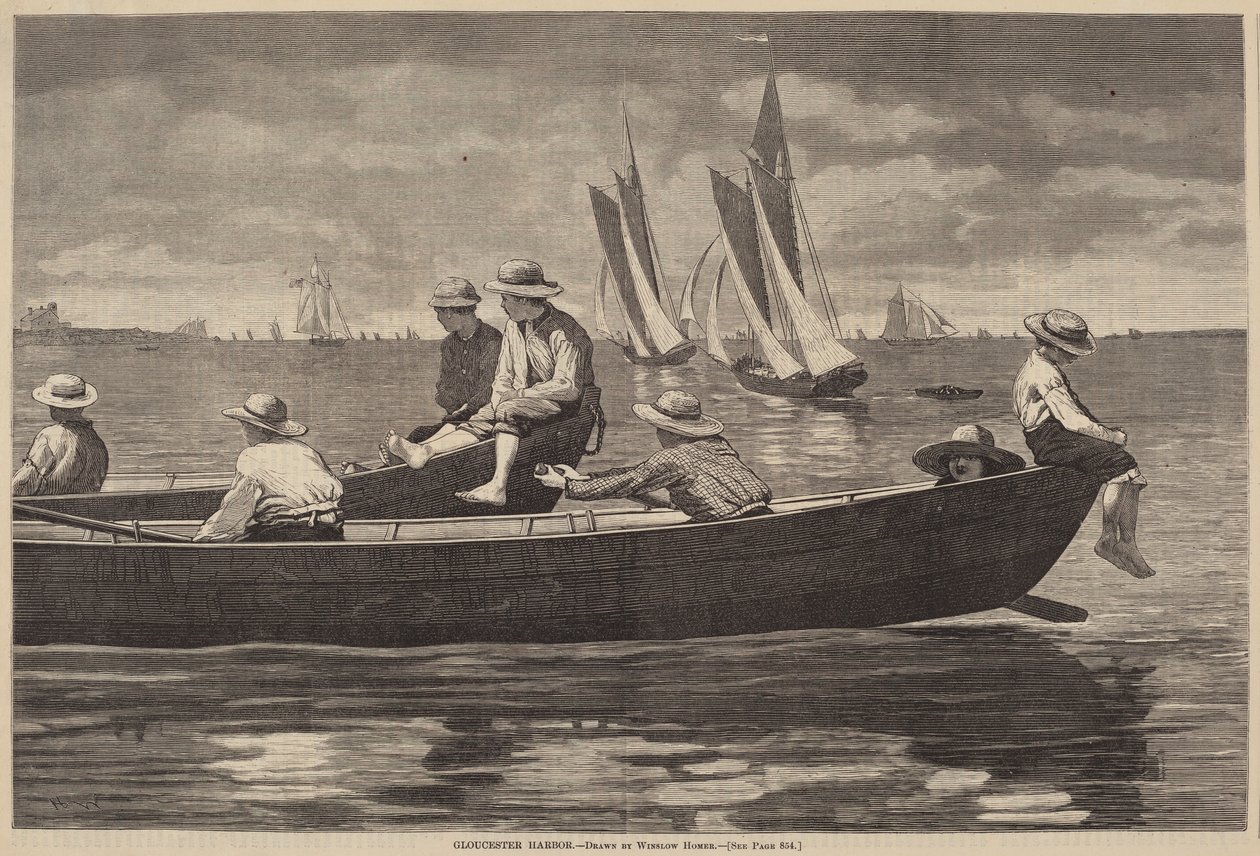 Gloucester Limanı by after Winslow Homer
