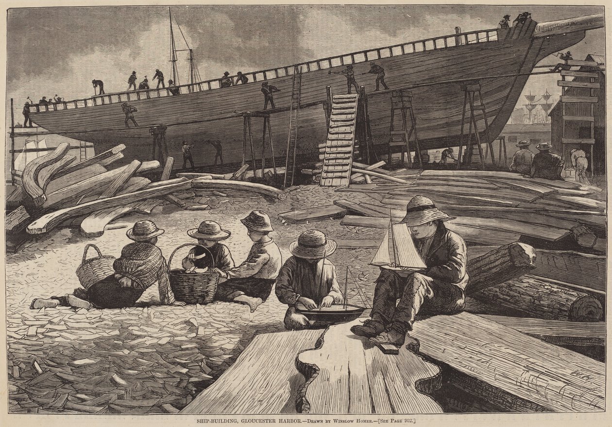 Gemi İnşası, Gloucester Limanı by Winslow Homer