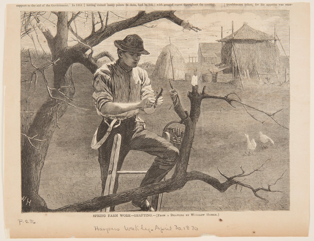 Bahar Çiftliği Çalışması – Aşılama by after Winslow Homer