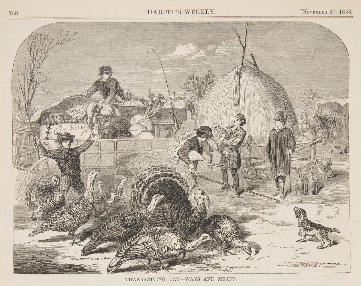 Şükran Günü - Yollar ve Araçlar by after Winslow Homer