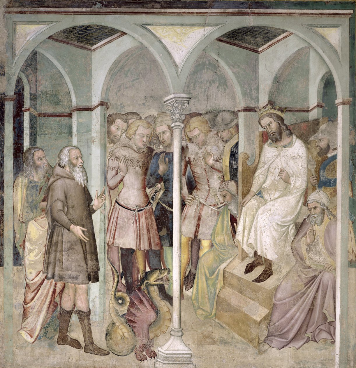 Musa ve Yüzsüz Yılan, 1356-67 by also Manfredi de Battilori Bartolo di Fredi