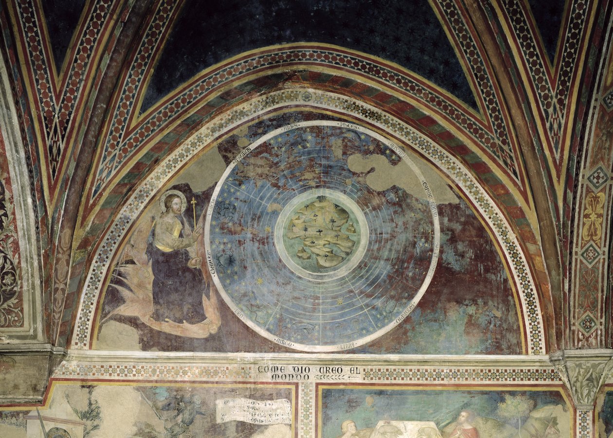 Dünyanın Yaratılışı, 1356-67 by also Manfredi de Battilori Bartolo di Fredi