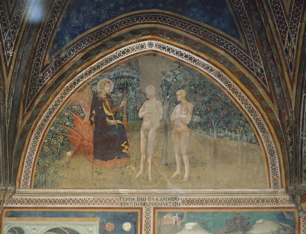 Eski Ahit'ten Sahne: Yasak meyve by also Manfredi de Battilori Bartolo di Fredi