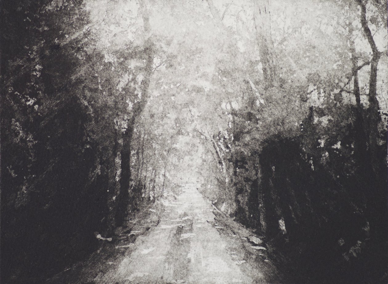 Hallelujah, 2016, etching and aquatint on paper by angus hampel