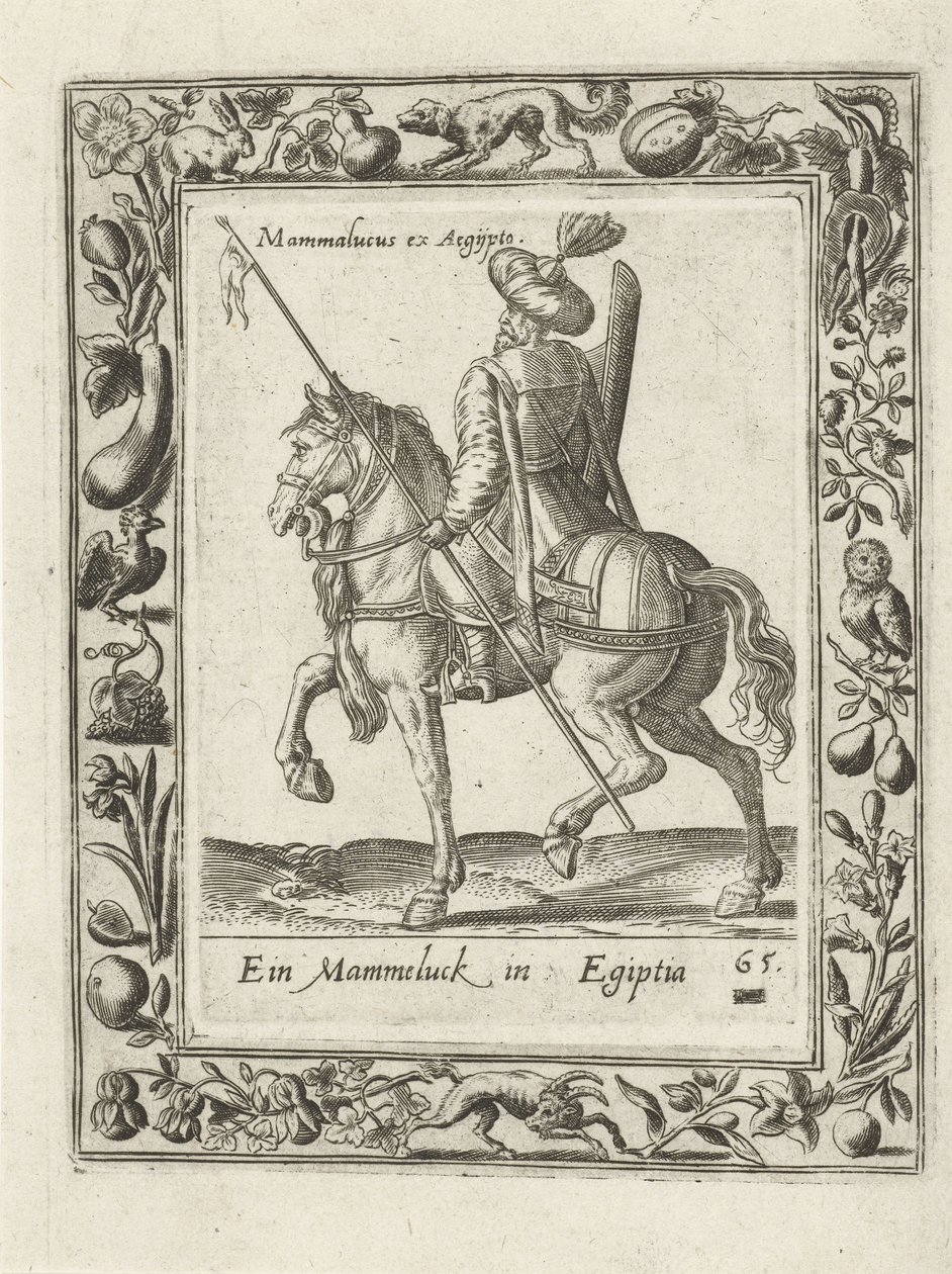 At sırtında Memlük by anonymous (attributed to)