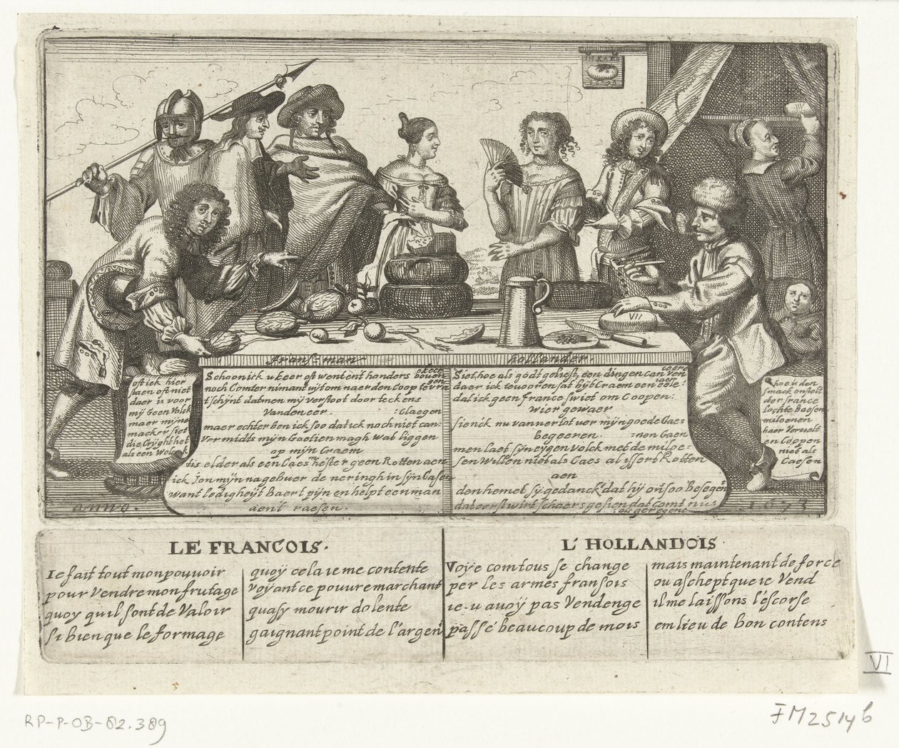 Fransız ve Hollandalı, 1673 Franschman Hollander / Le Francois L