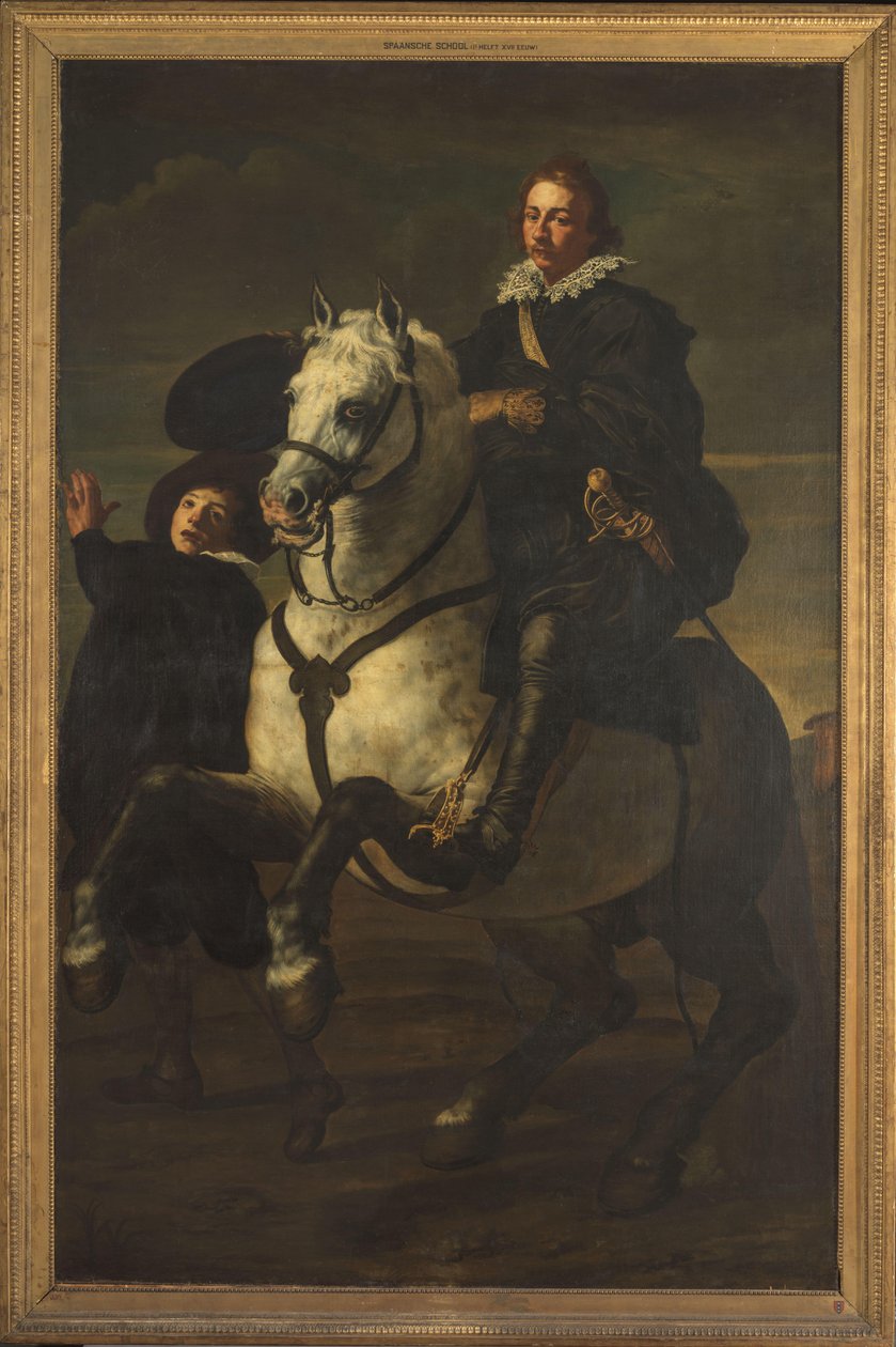 At sırtında bir adam portresi by anonymous (possibly)