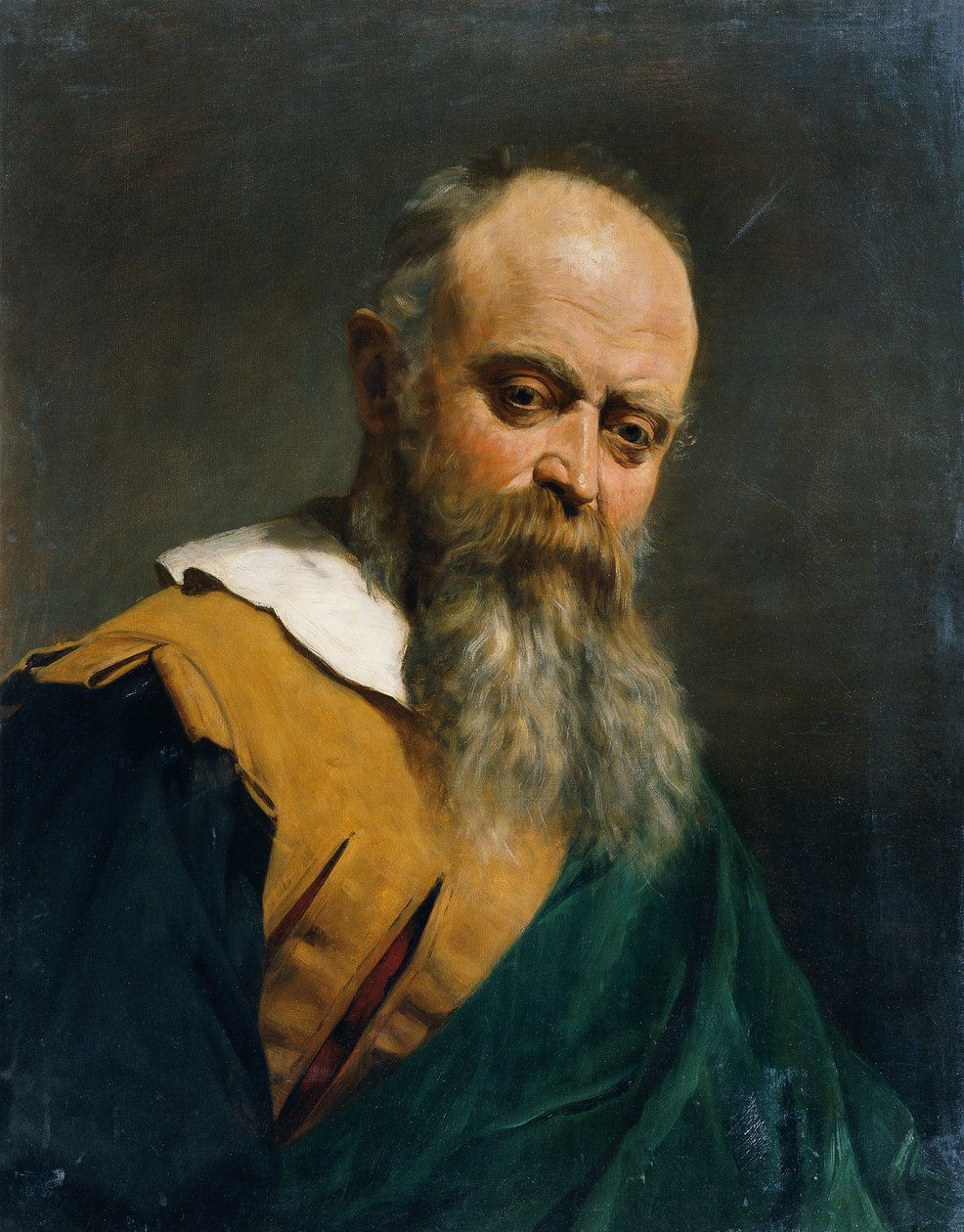 Eski Alman kostümlü sakallı adam by anonymus
