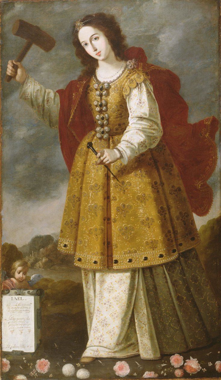 Jael, c.1650 (tuval üzerine yağlı boya) by attr. to Bernab de Ayala