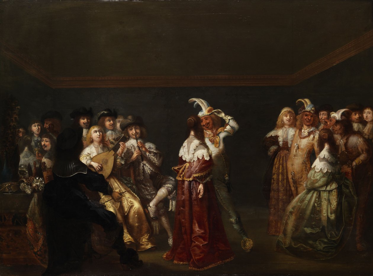 aptalların dansı by attributed to Palamedes Palamedesz