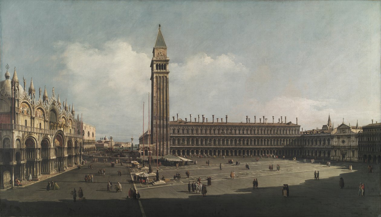 Piazza San Marco, Venedik by attributed to Bernardo Bellotto