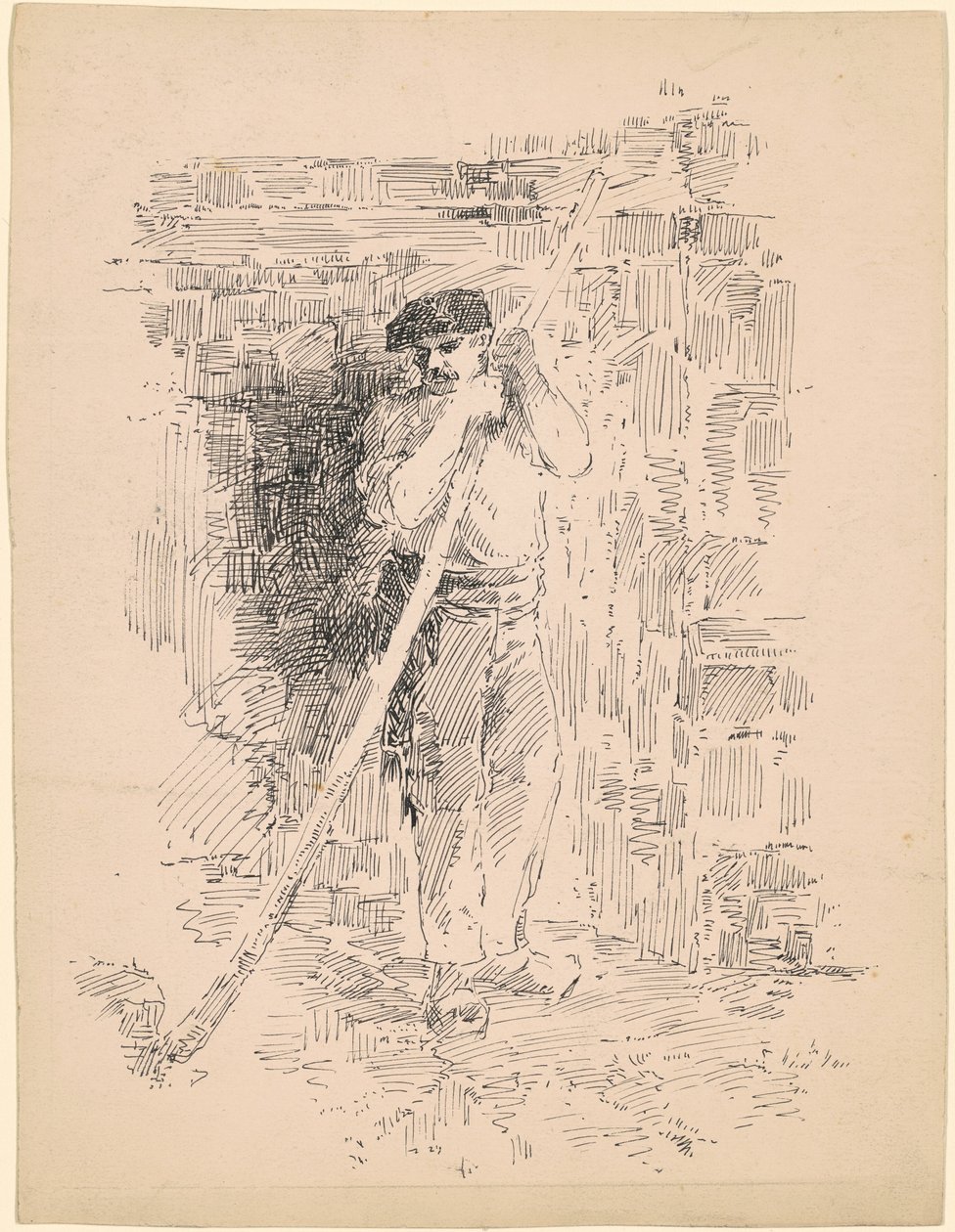 Köylü by attributed to Edward Moran
