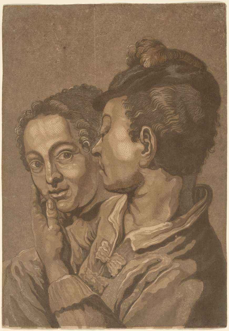 İki aşık by attributed to John Baptist Jackson, probably after Giovanni Battista Piazzetta
