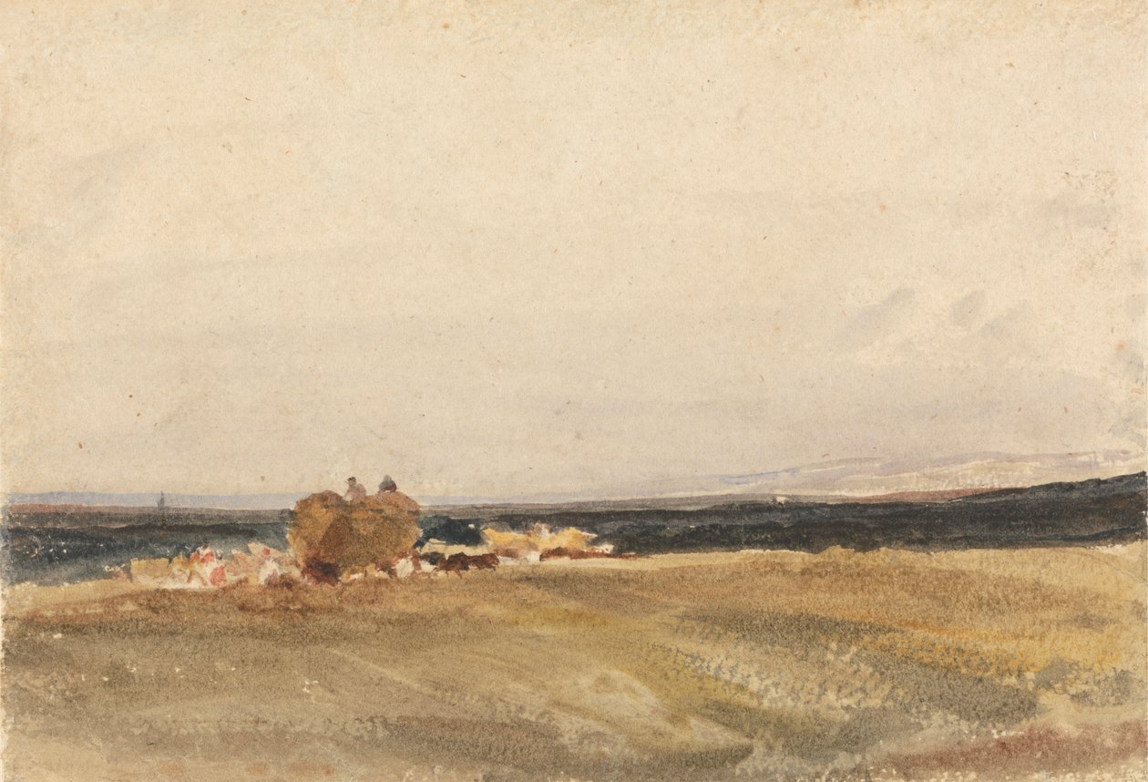 Açık Manzarada Bir Hayvagon by attributed to Peter DeWint