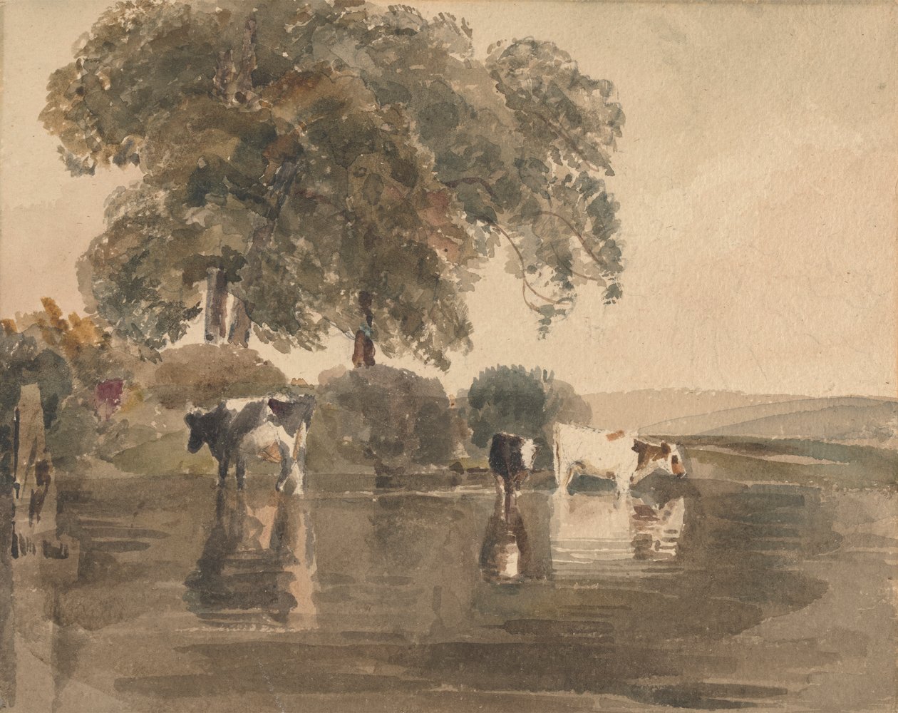 Havuzdaki İnekler by attributed to Peter DeWint