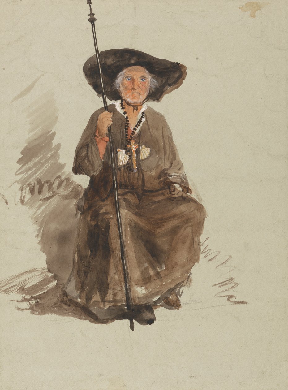 Bir Hacı Çalışması by attributed to Samuel Palmer